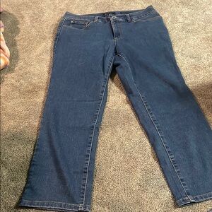 Charter Club Women's Straight Leg Jeans - Dark Blue